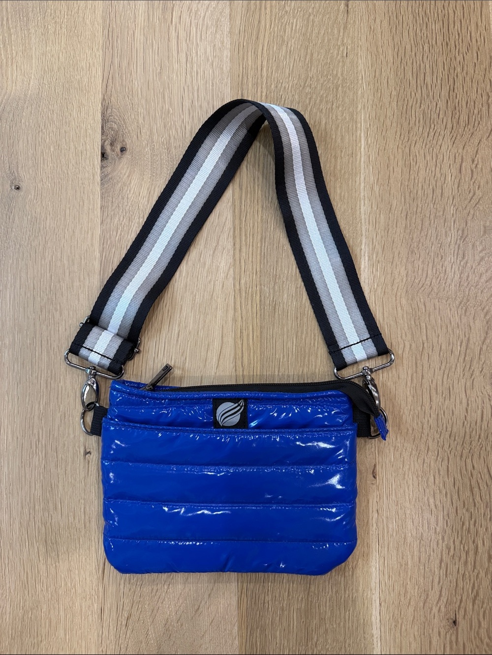 THINK ROYLN Royal Blue Mini Puffer Crossbody / Fanny Bag. Barely Used!